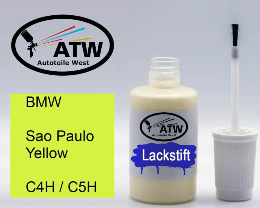 BMW, Sao Paulo Yellow, C4H / C5H: 20ml Lackstift, von ATW Autoteile West.